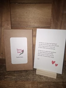 mijnmuurtje-foto-gedichtenbundel-steveslines wenskaarten met houder, gedichten steveslines
